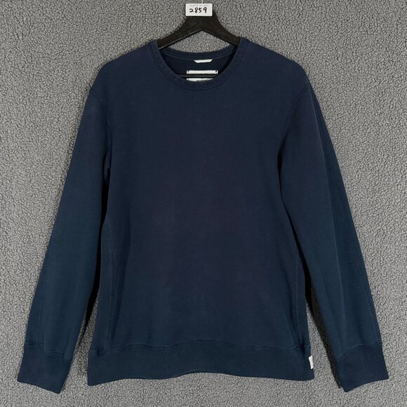 Reigning Champ Cotton Crewneck Pullover Sweatshirt - Men's Size M - Blue - Picture 1 of 9